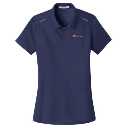 LandscapeUSA - Port Authority Ladies Pinpoint Mesh Zip Polo v6