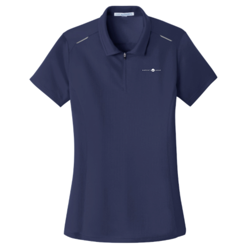 LandscapeUSA - Port Authority Ladies Pinpoint Mesh Zip Polo v8