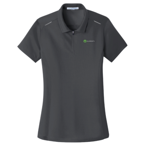 LandscapeUSA - Port Authority Ladies Pinpoint Mesh Zip Polo v7