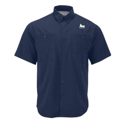 LandscapeUSA - Paragon - Hatteras Performance Short Sleeve Fishing Shirt v2 - Black / Navy
