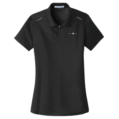 LandscapeUSA - Port Authority Ladies Pinpoint Mesh Zip Polo v8