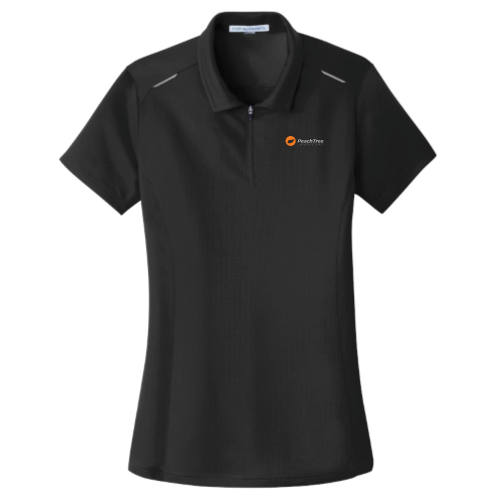 LandscapeUSA - Port Authority Ladies Pinpoint Mesh Zip Polo v6