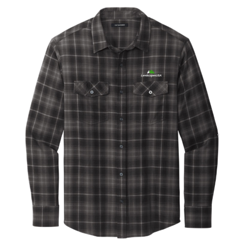 LandscapesUSA - Port Authority Long Sleeve Ombre Plaid Shirt v3
