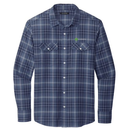 LandscapeUSA - Port Authority Long Sleeve Ombre Plaid Shirt v7