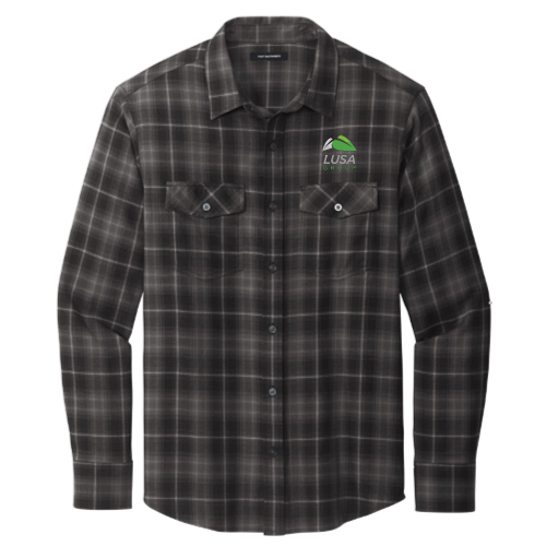 LandscapeUSA - Port Authority Long Sleeve Ombre Plaid Shirt v5
